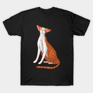 Red bicolor oriental cat - gifts for cat lovers T-Shirt